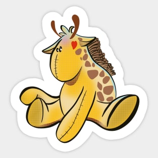 Giraffe cartoon Sticker